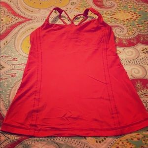 Orange Lululemon Yoga Tank